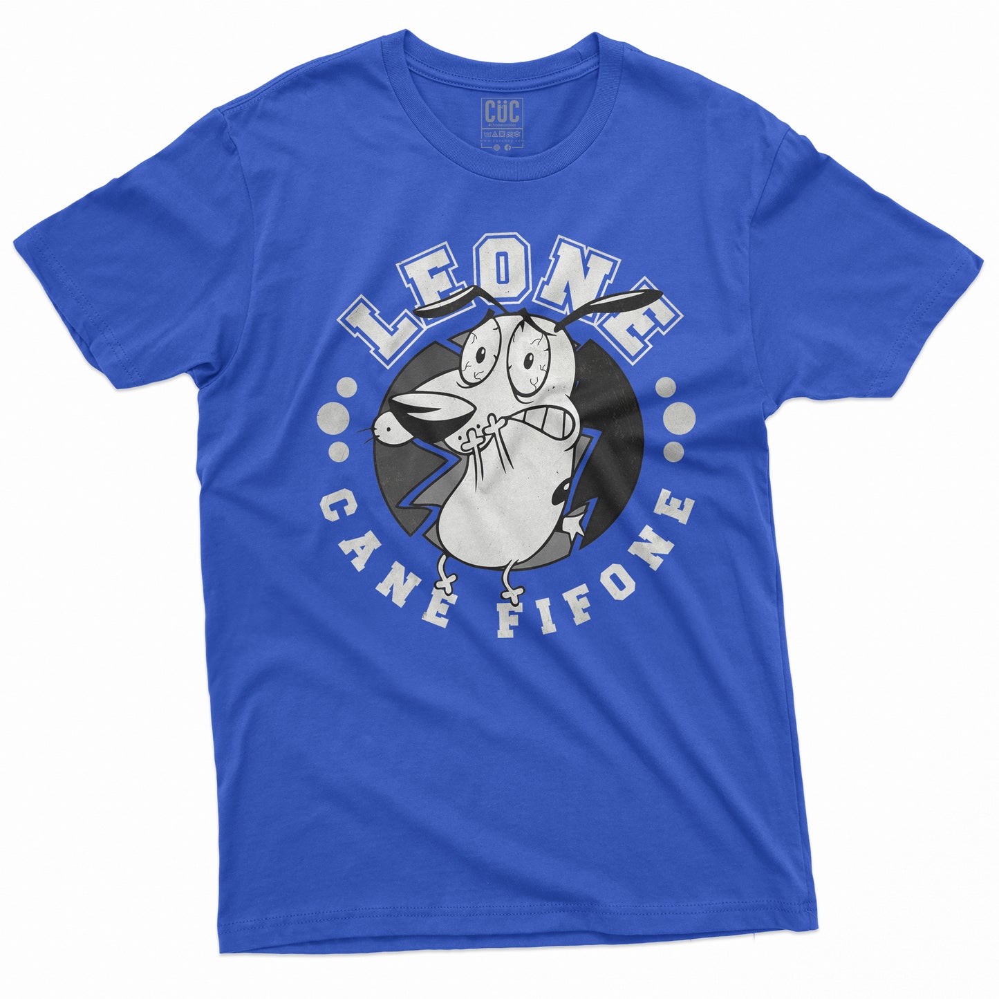 CUC T-Shirt LEONE CANE B\W- cartoon anni 80 - vintage #chooseurcolor