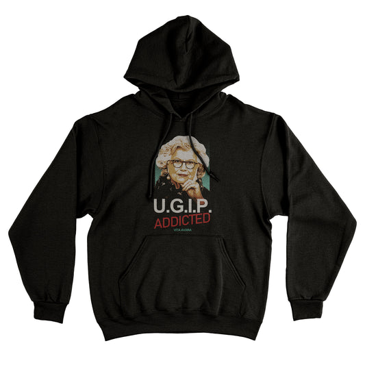 Felpa Cappuccio U.G.I.P DARK - Un Giorno In Pretura - Tv Cult #chooseurcolor