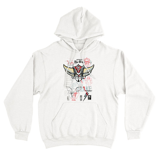 Felpa Cappuccio GOLDRAKE VINTAGE - Ufo Robot - Cartoni Anni 80 #chooseurcolor