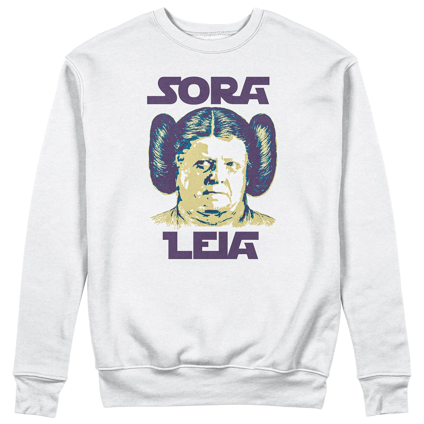 Felpa Girocollo Unisex SORA LEIA - Divertente - Mash Up #chooseurcolor