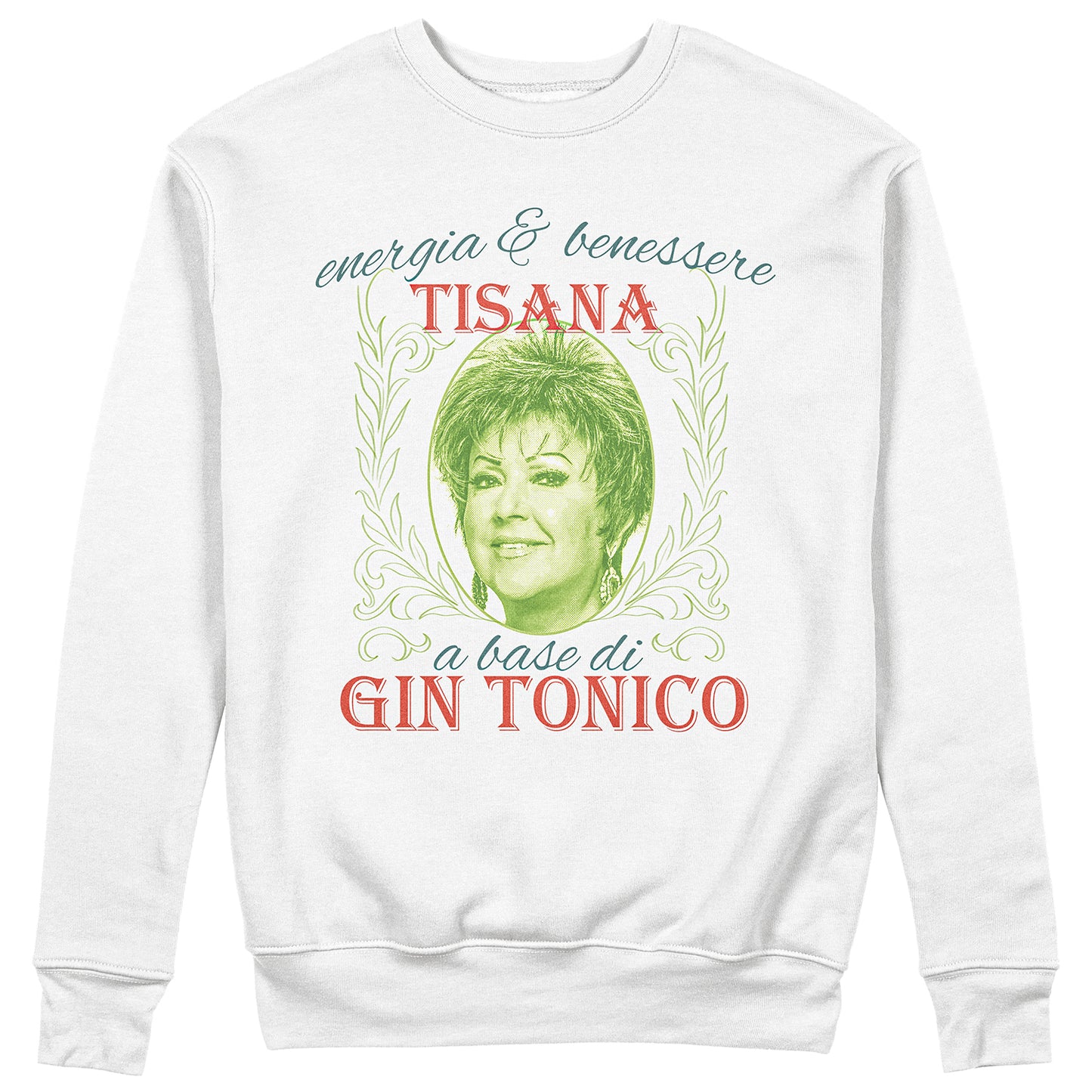 Felpa Girocollo Unisex TISANA GIN TONIC - Orietta - #chooseurcolor