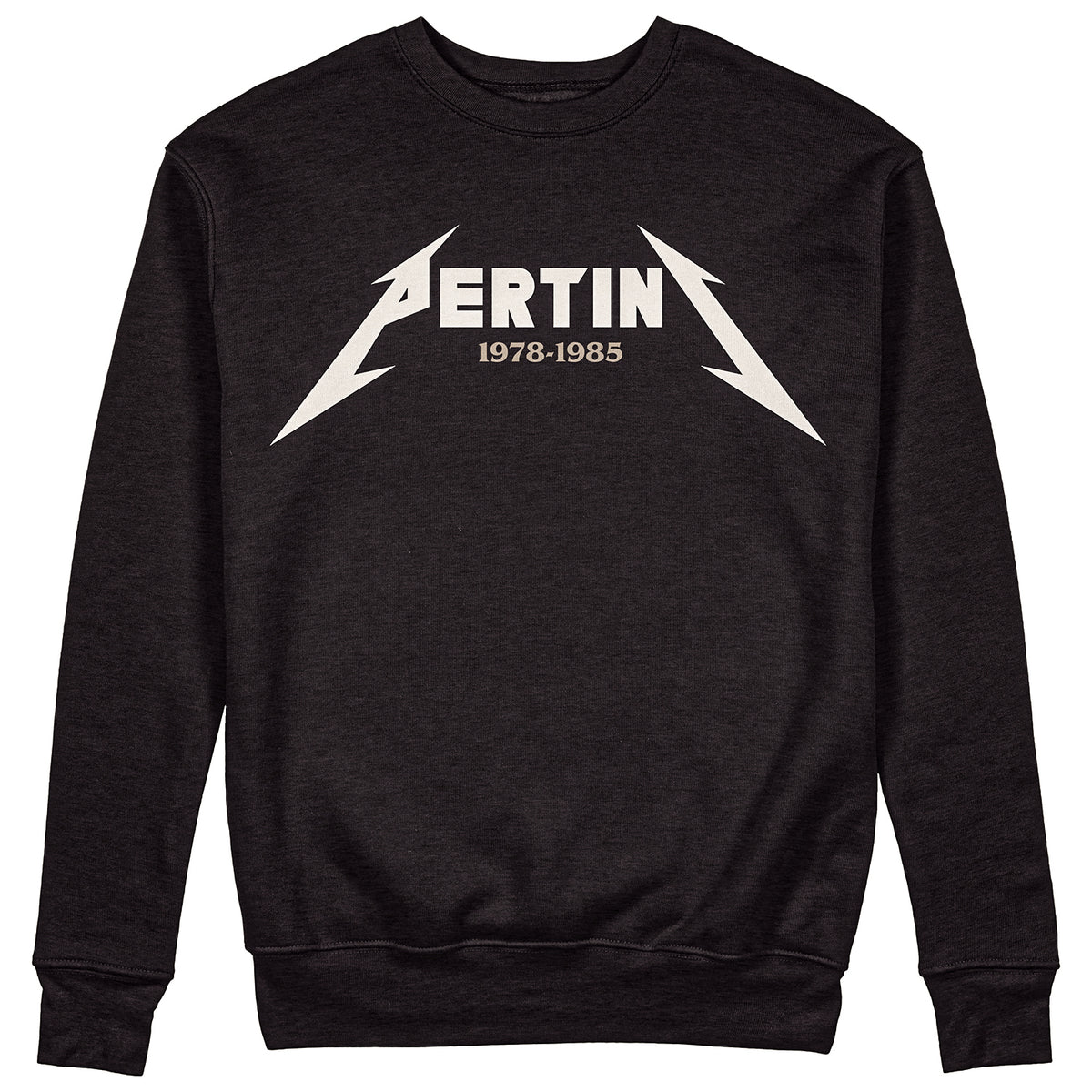 Felpa Girocollo Unisex PERTINI HEAVY METAL Black - #chooseurcolor