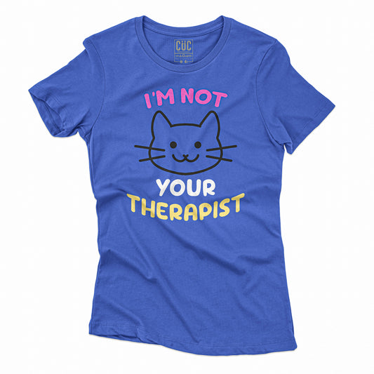 CUC T-Shirt CAT THERAPY - Gatti Psicologi #chooseurcolor