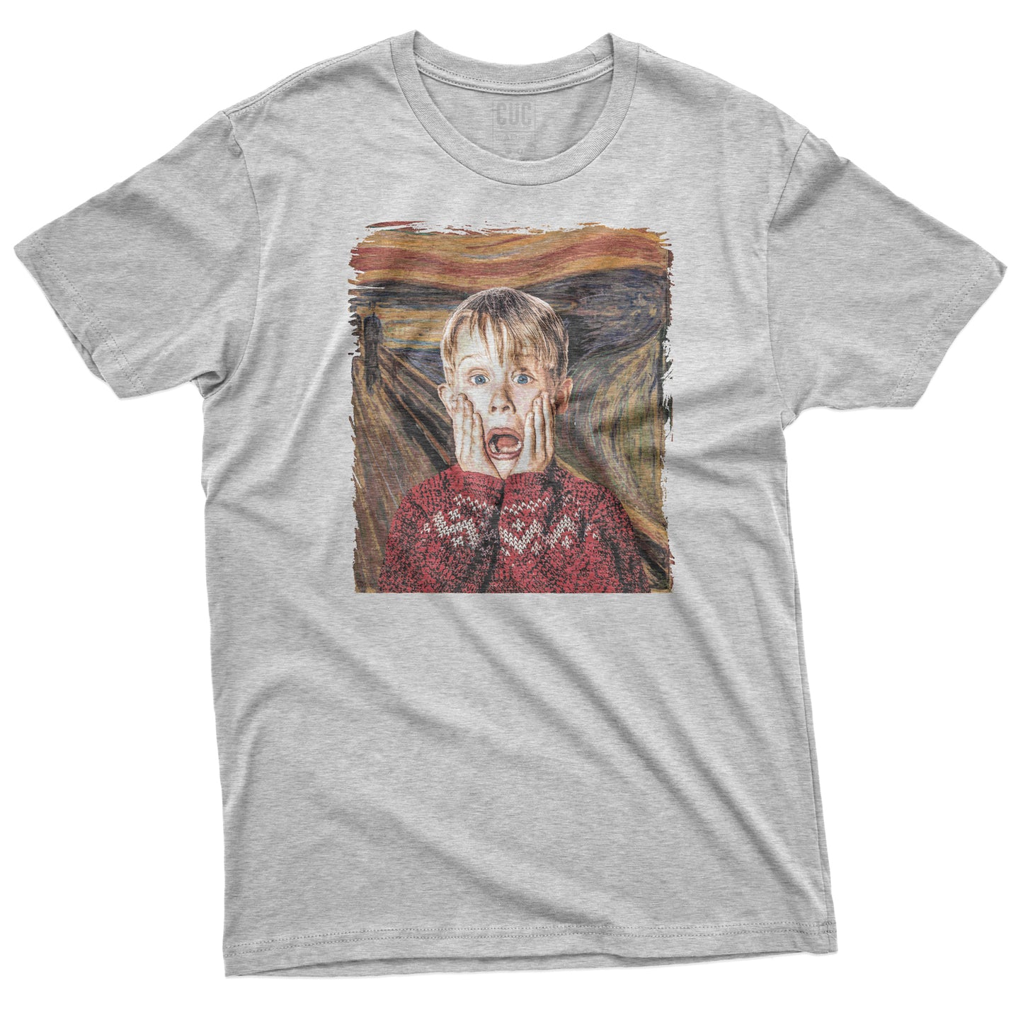 CUC T-Shirt HOME ALONE Munch- l'Urlo - Natale #chooseurcolor