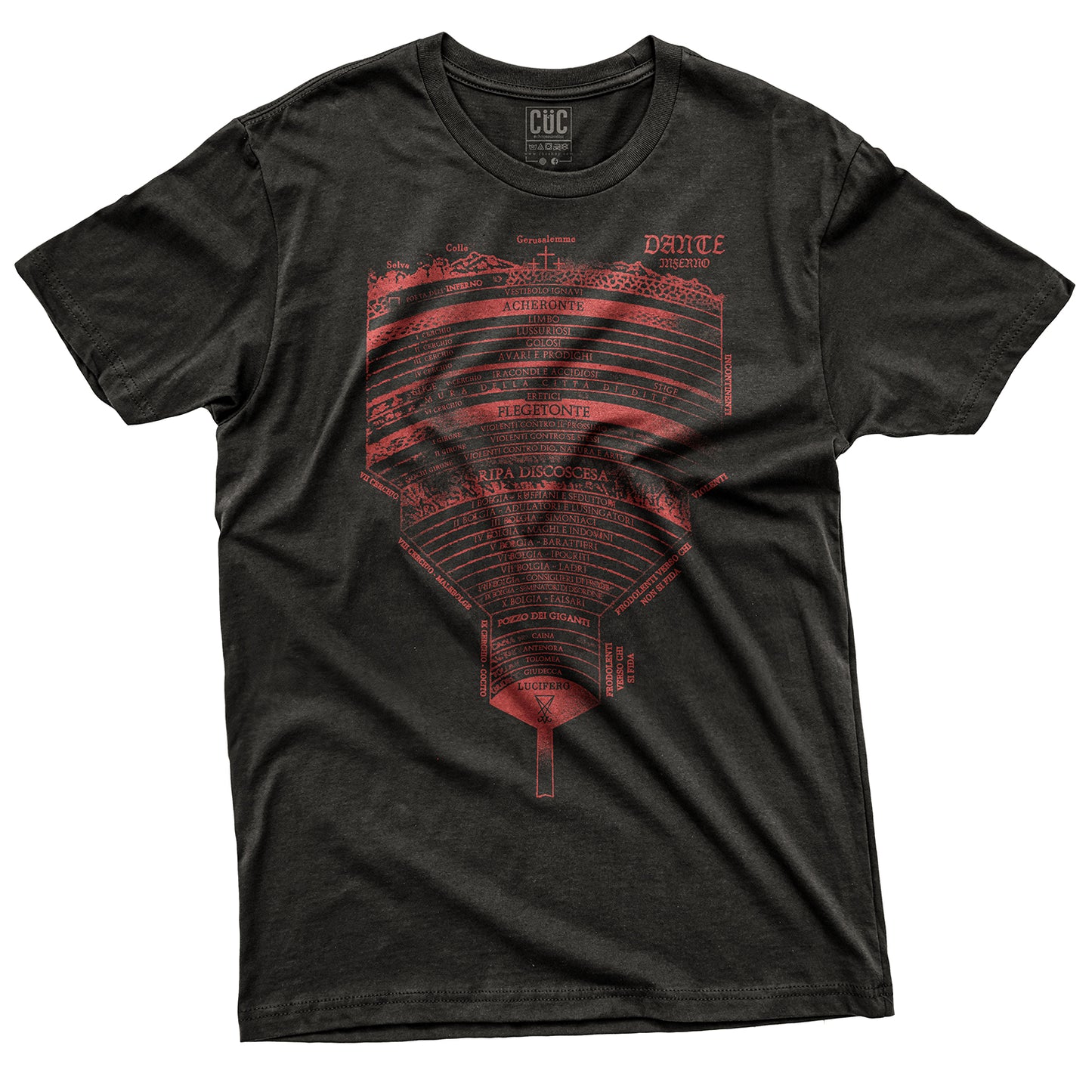 CUC T-Shirt INFERNO DARK - Dante - Divina Commedia #chooseurcolor