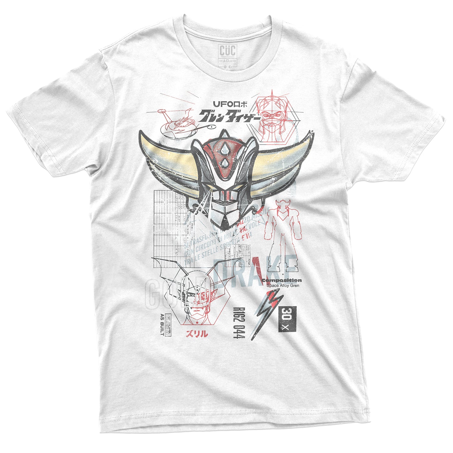 CUC T-Shirt GOLDRAKE VINTAGE - Ufo Robot - Cartoni Anni 80 #chooseurcolor