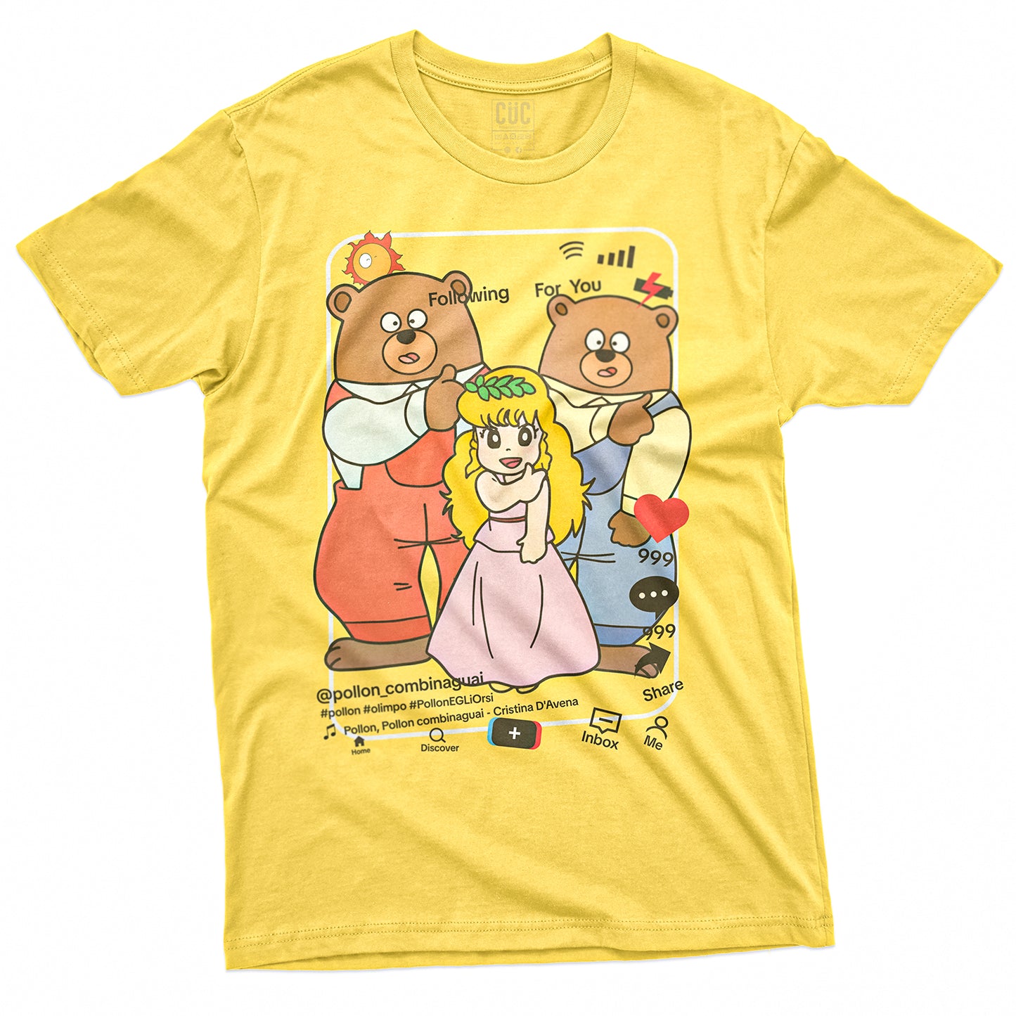 CUC T-Shirt POLLON TIKTOK - Cartoni - Divertente #chooseurcolor