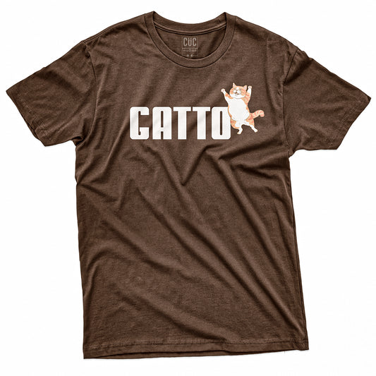 CUC T-Shirt GATTO SPORTIVO Divertente #chooseurcolor