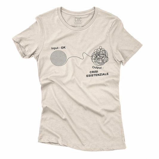 T-SHIRT CUC CRISI ESISTENZIALE - Divertente - Overthinking #chooseurcolor