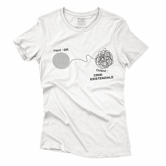 T-SHIRT CUC CRISI ESISTENZIALE - Divertente - Overthinking #chooseurcolor