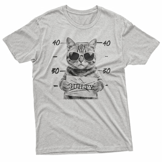 T-SHIRT CUC RICERGATTO - Divertente - Cat mugshot - gatto #chooseurcolor