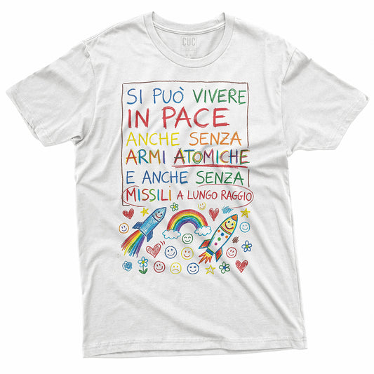T-SHIRT CUC SI PUO VIVERE SENZA BOMBE - Ministri naïf - Divertente #chooseurcolor