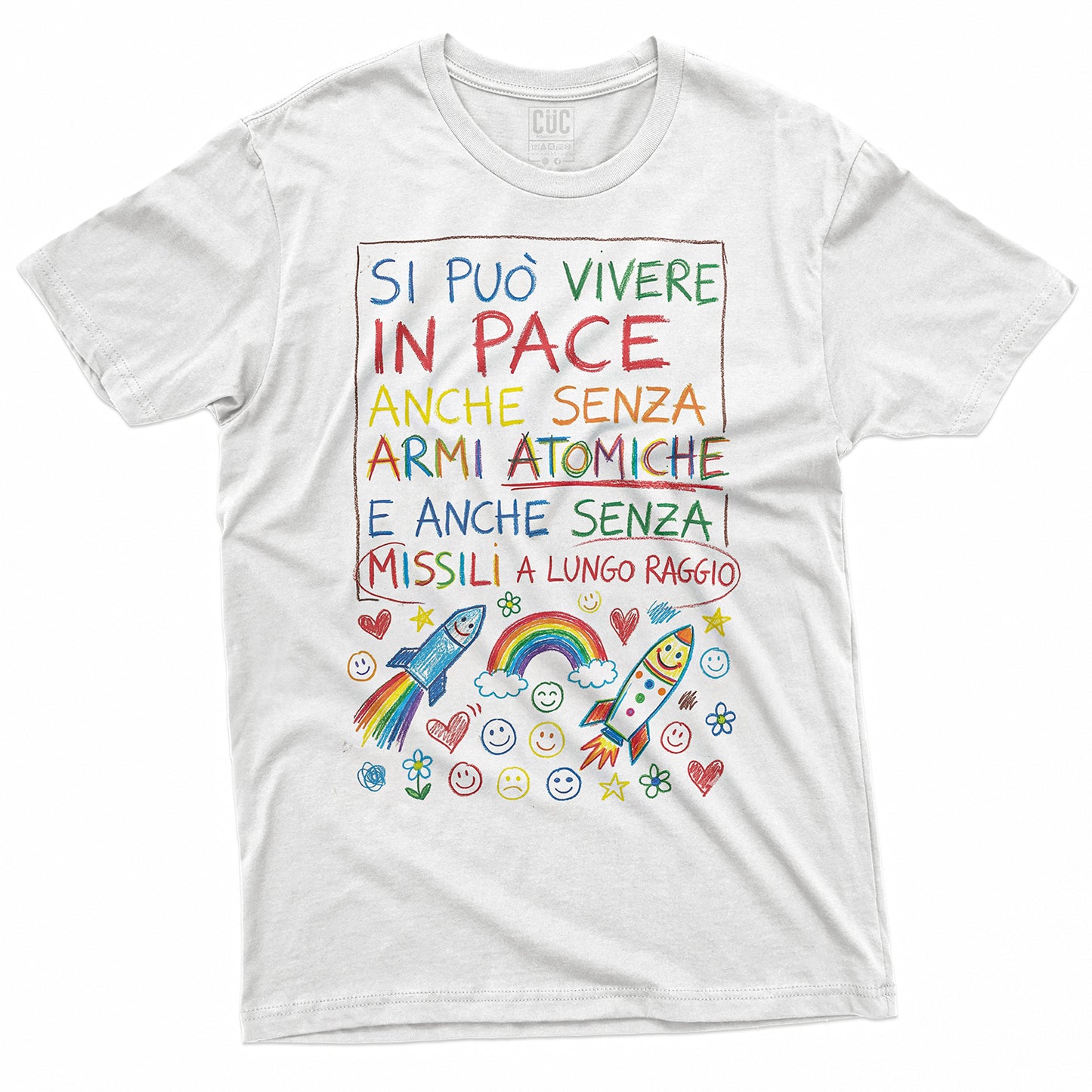 T-SHIRT CUC SI PUO VIVERE SENZA BOMBE - Ministri naïf - Divertente #chooseurcolor