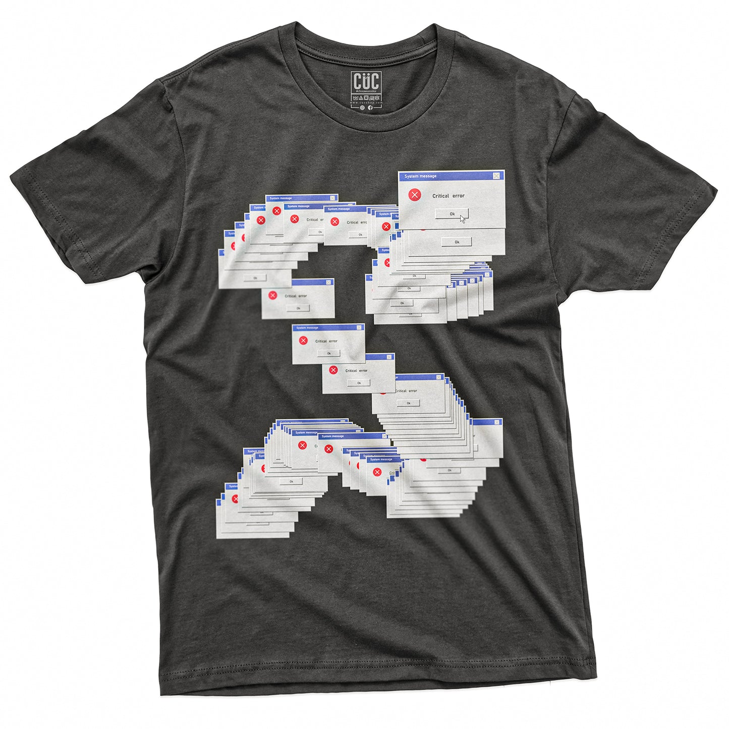 T-SHIRT CUC WIN 95 CRITICAL ERROR - Divertente #chooseurcolor