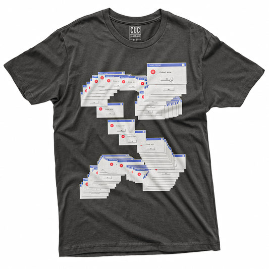 T-SHIRT CUC WIN 95 CRITICAL ERROR - Divertente #chooseurcolor