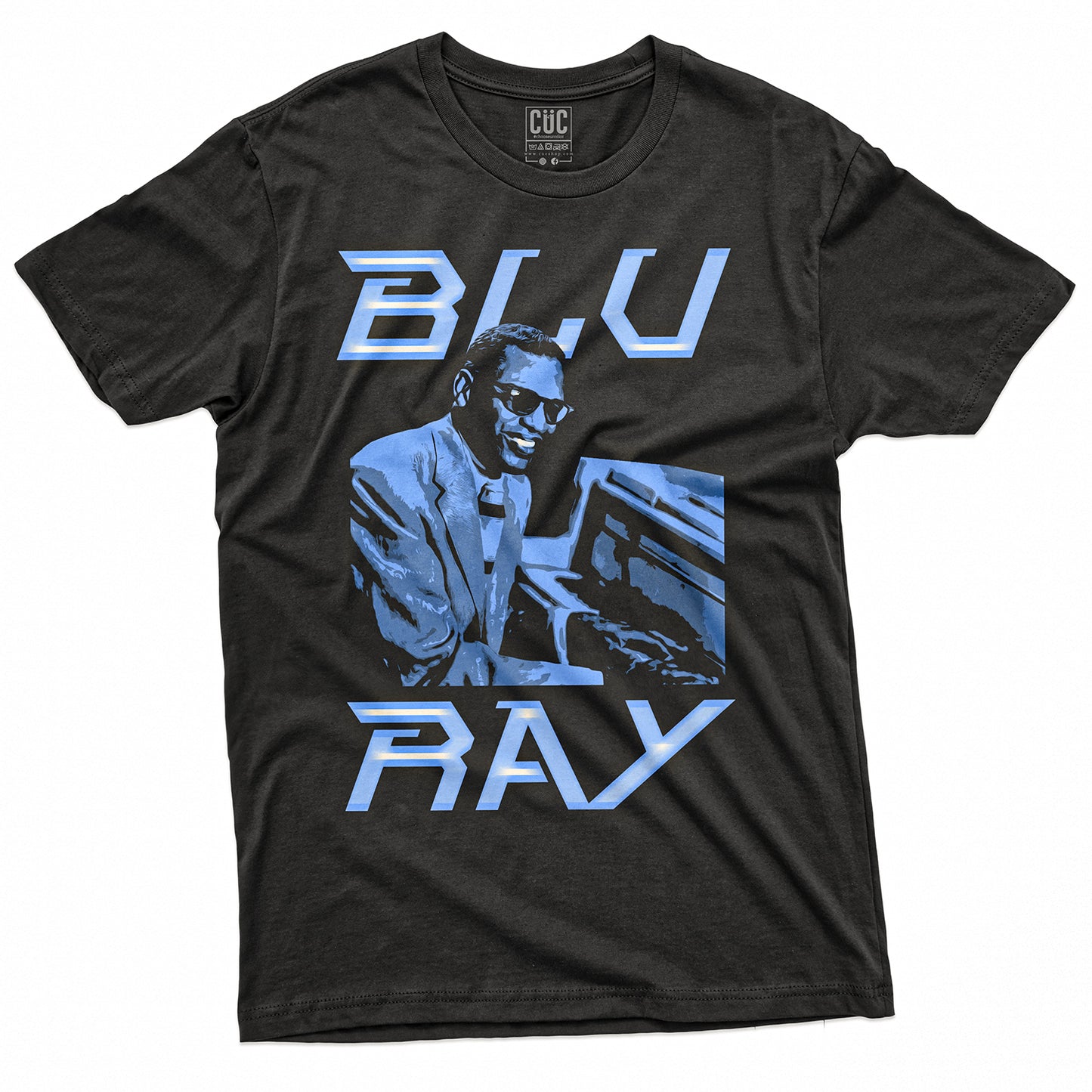 T-SHIRT BLU RAY - Divertente - Jazz Music - Ray Charles #chooseurcolor