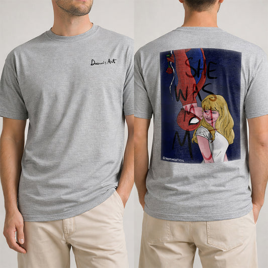 T-SHIRT MJ STAMPA fronte retro Grigio #chooseurcolor