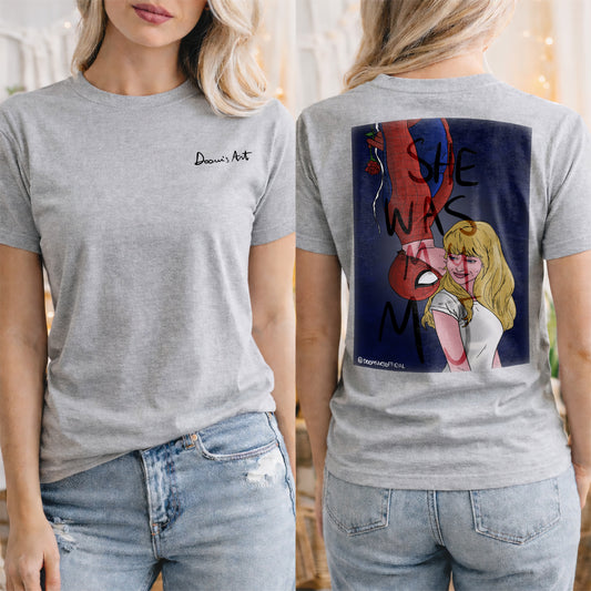 T-SHIRT MJ STAMPA fronte retro Grigio #chooseurcolor