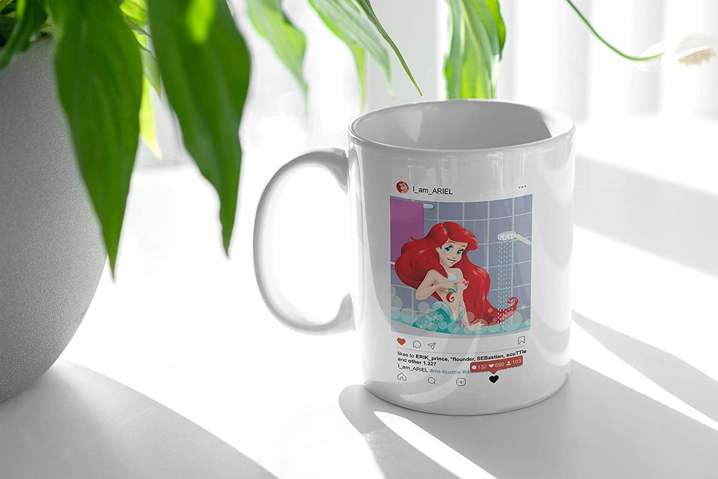 Brown Tazza Ariel - Principessa Social provocante Selfie - Choose Ur Color Cuc shop