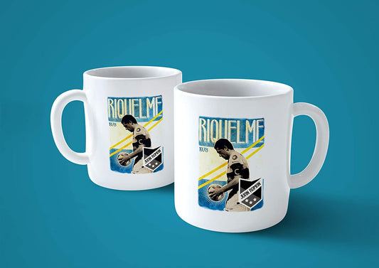 Lavender Tazza Calcio Riquelme - Mug sul Giocatore Argentino - Choose ur Color Cuc shop