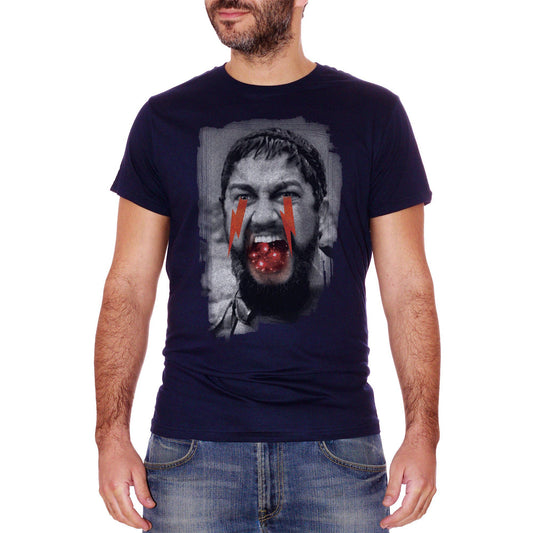 Black T-Shirt Sparta Leonida 300 Movie Film Vintage Star Black And White - FILM CucShop