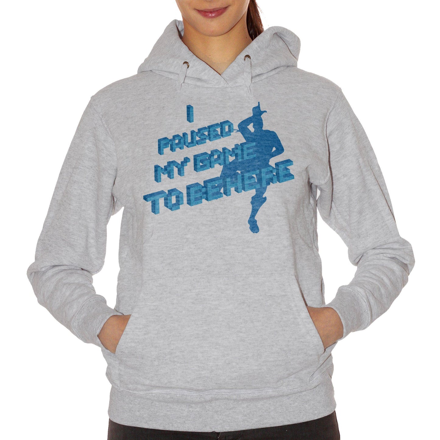 Gray Felpa Fortnite Game Gioco Videogioco Nerd - DIVERTENTE CucShop