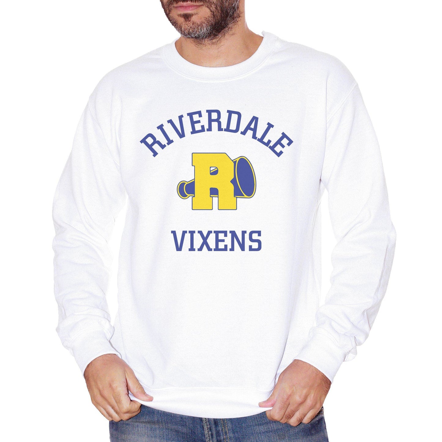 Light Goldenrod Felpa Girocollo Riverdale-Cheerleader-Vixens - FILM CucShop