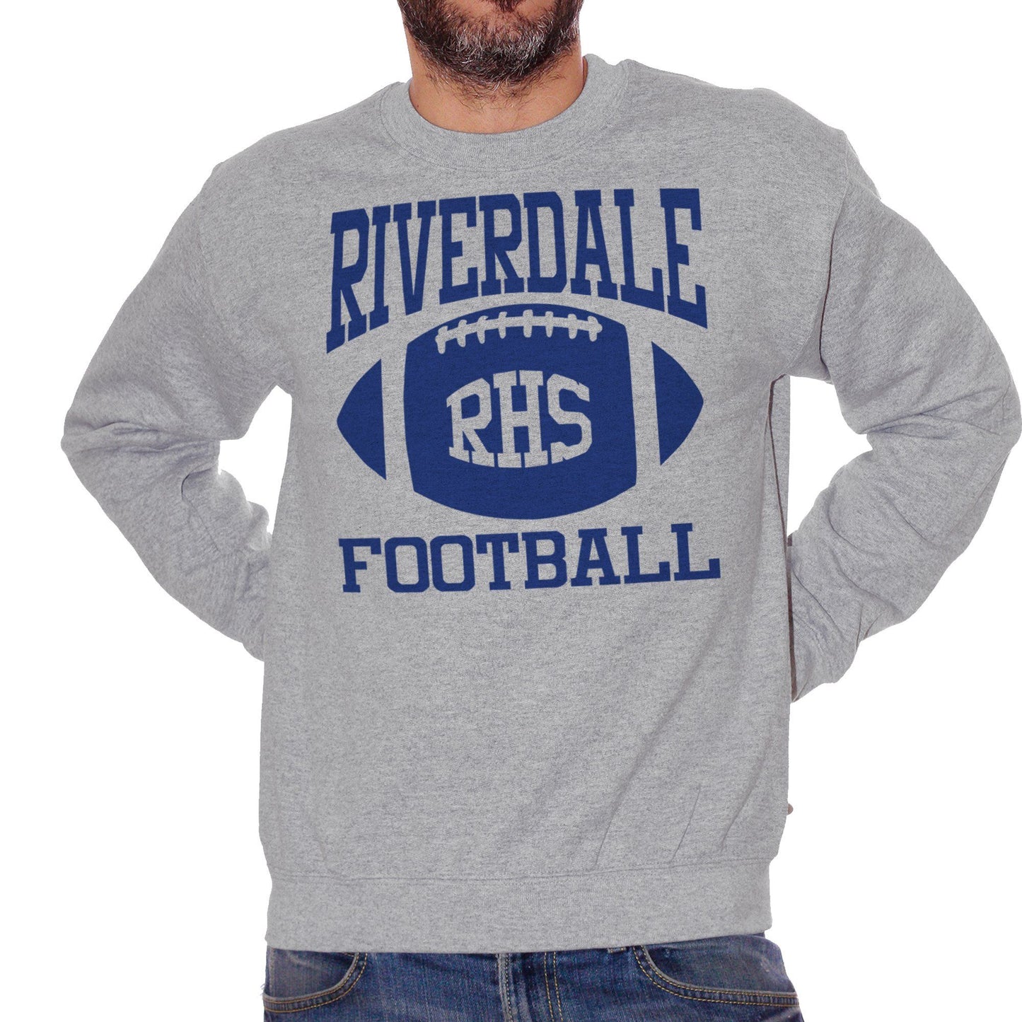 Midnight Blue Felpa Girocollo Riverdale-Football - FILM CucShop