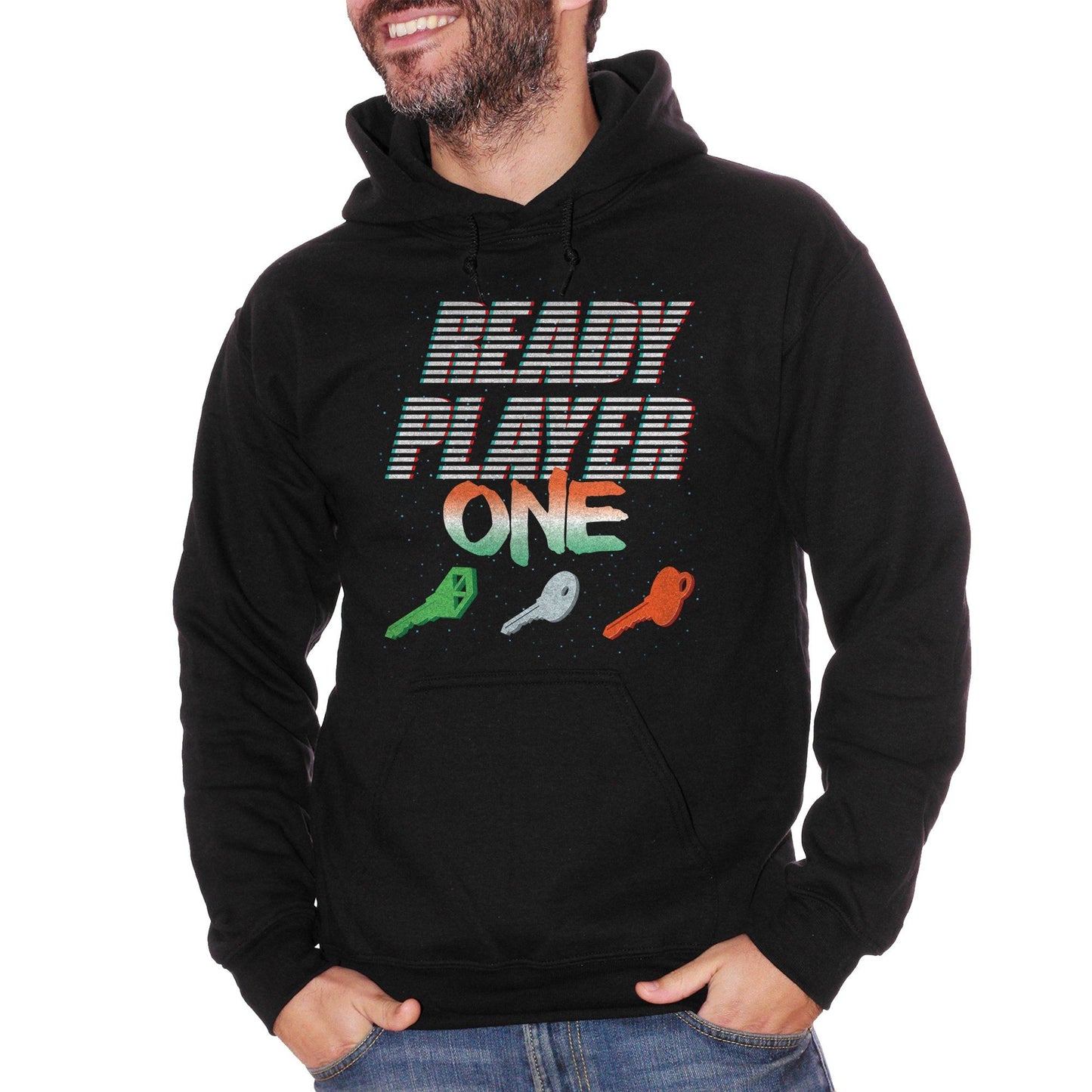 Black Felpa Ready-Player-One-Keys-3D - FILM CucShop