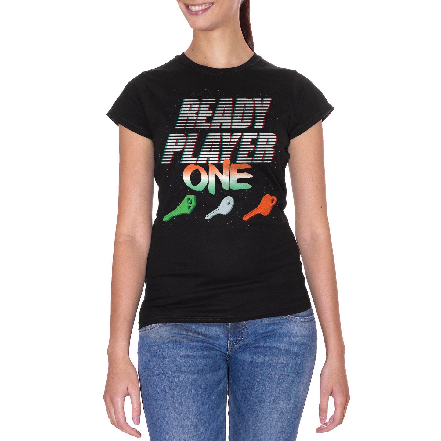 Black T-Shirt Ready-Player-One-Keys-3D - FILM CucShop