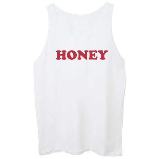 White Smoke Canotta Honey Girl Love Cute - SOCIAL CucShop