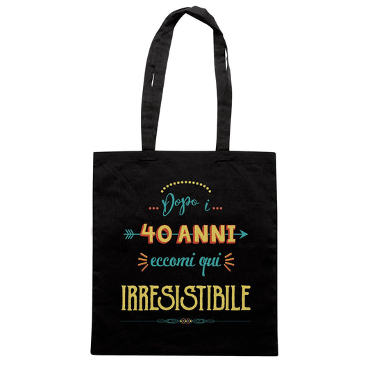 Black Copia del Borsa 40 Anni Compleanno - Nera - SOCIAL CucShop