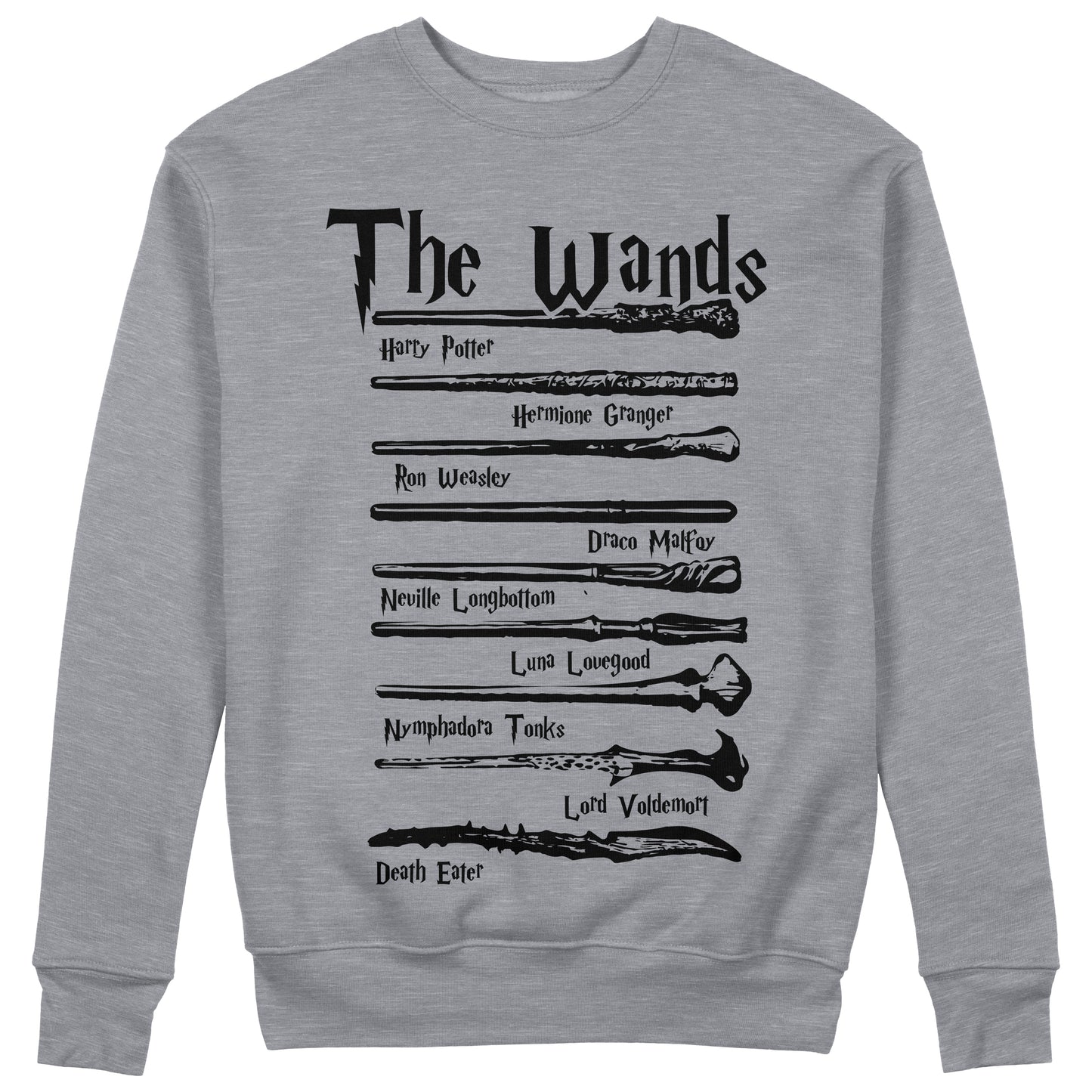 Felpa CUC Girocollo The Wands HP Harry bacchette magiche - Unisex #chooseurcolor - CUC chooseurcolor
