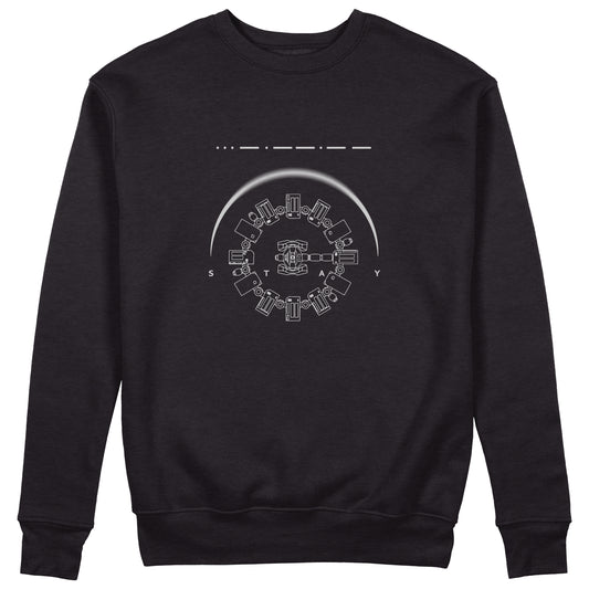 CUC Felpa Girocollo - STAY - Interstellar- Space - movies Unisex #chooseurcolor - CUC chooseurcolor