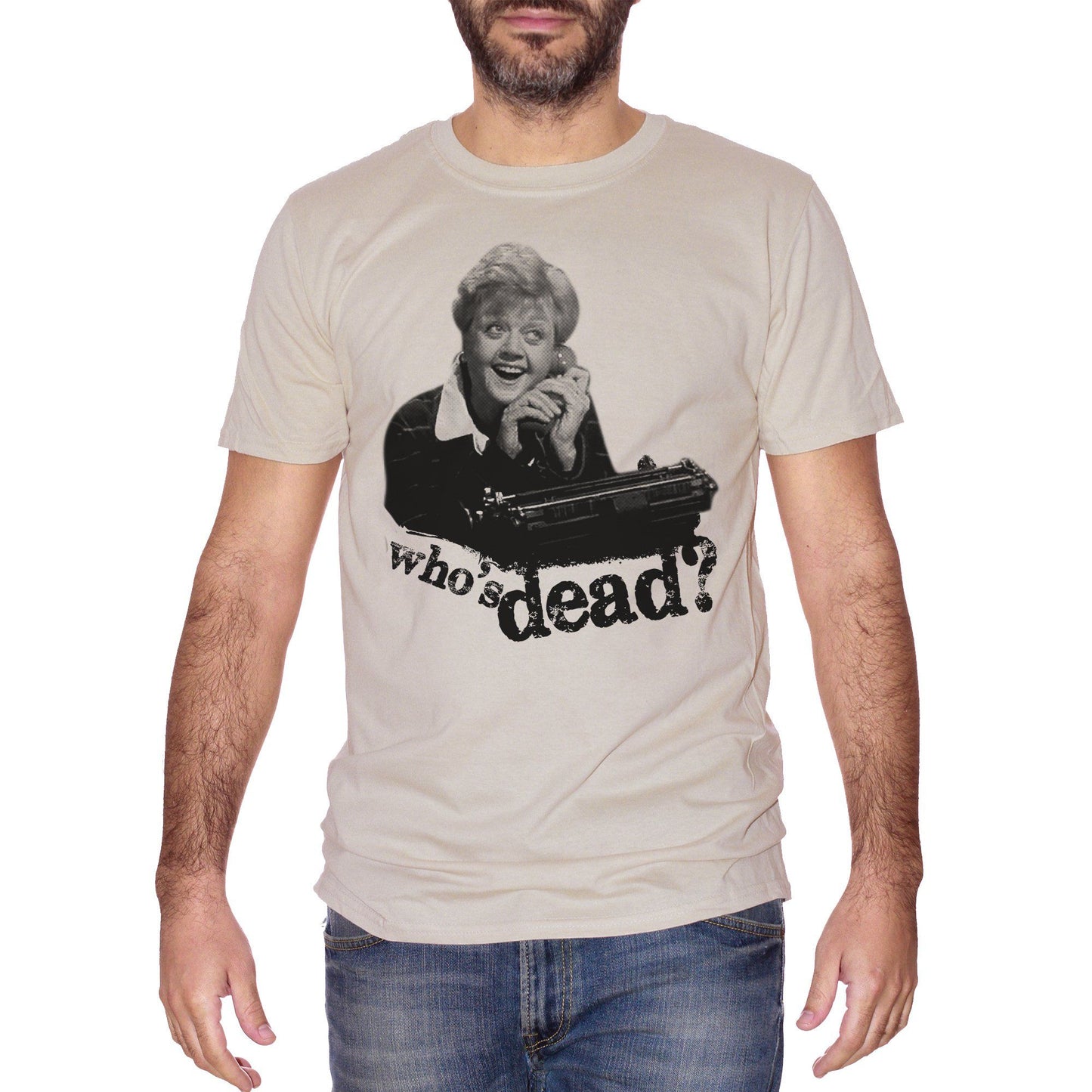 Gray T-Shirt Signora Fletcher Telefono. Who Is Dead - FILM Choose ur color CucShop