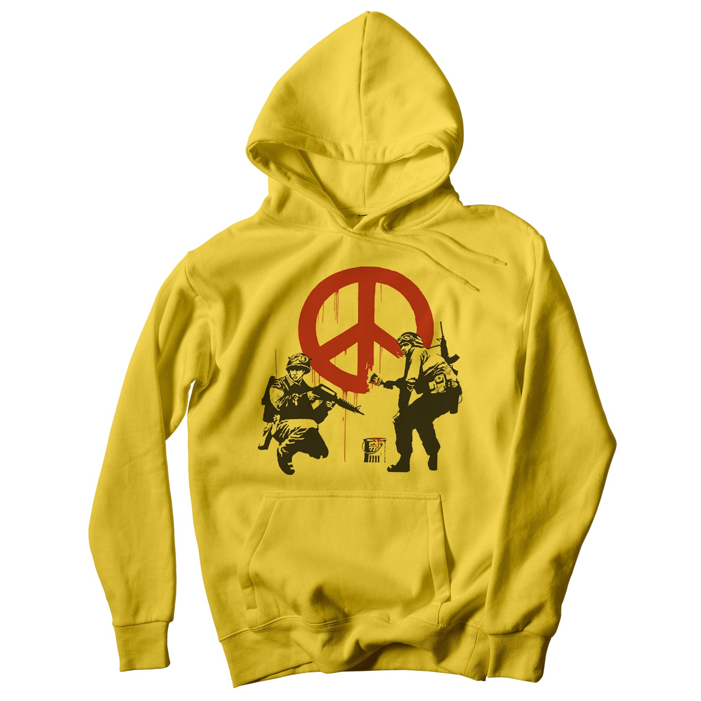 Felpa cappuccio CUC Banksy Peace - Soldier Wall graffiti #chooseurcolor - CUC chooseurcolor