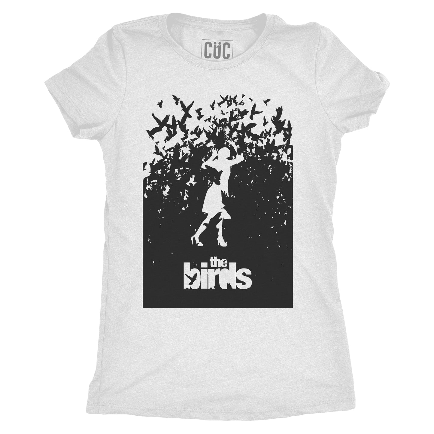 T-shirt The Birds - Gli Uccelli di Hitchcock - Locandina film cult - #chooseurcolor - CUC chooseurcolor