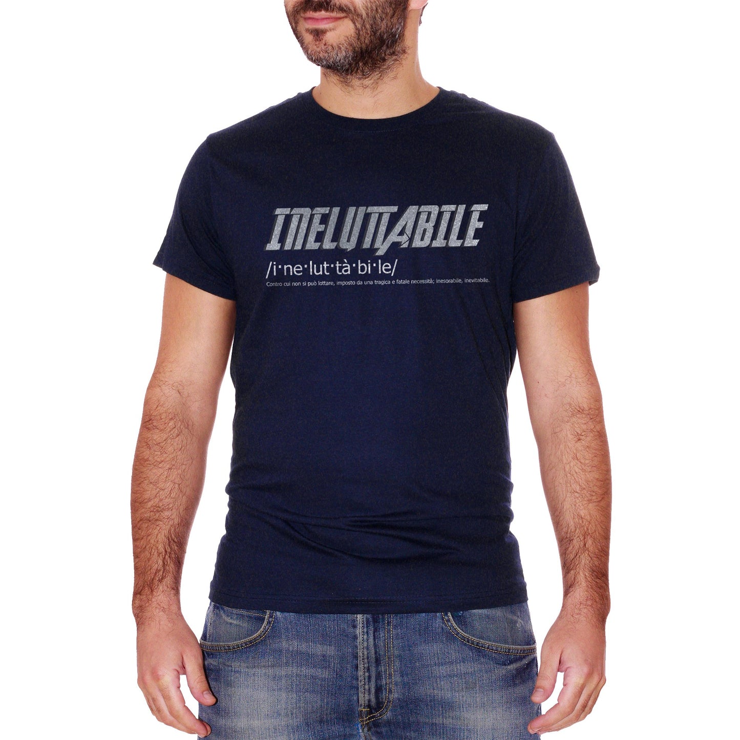 Black T-Shirt Ineluttabile | Significato Della Parola Detta Da Thanos Nel Film Dei Vendicatori Endgame | Fumetti Comics - FILM CucShop
