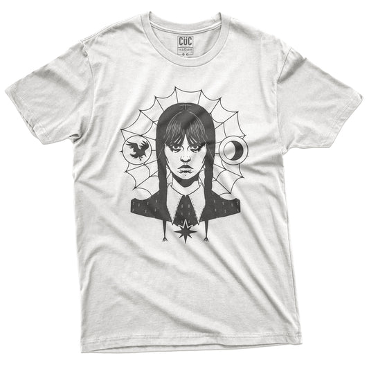 CUC T-Shirt MERCOLEDì NEVERMORE - WEDNESDAY - ADDAMS - #chooseurcolor - CUC chooseurcolor