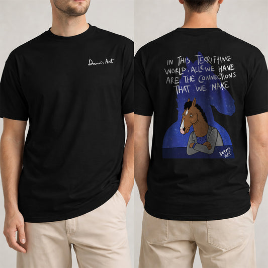 T-SHIRT CAR BO NERE stampa fronte e retro #chooseurcolor