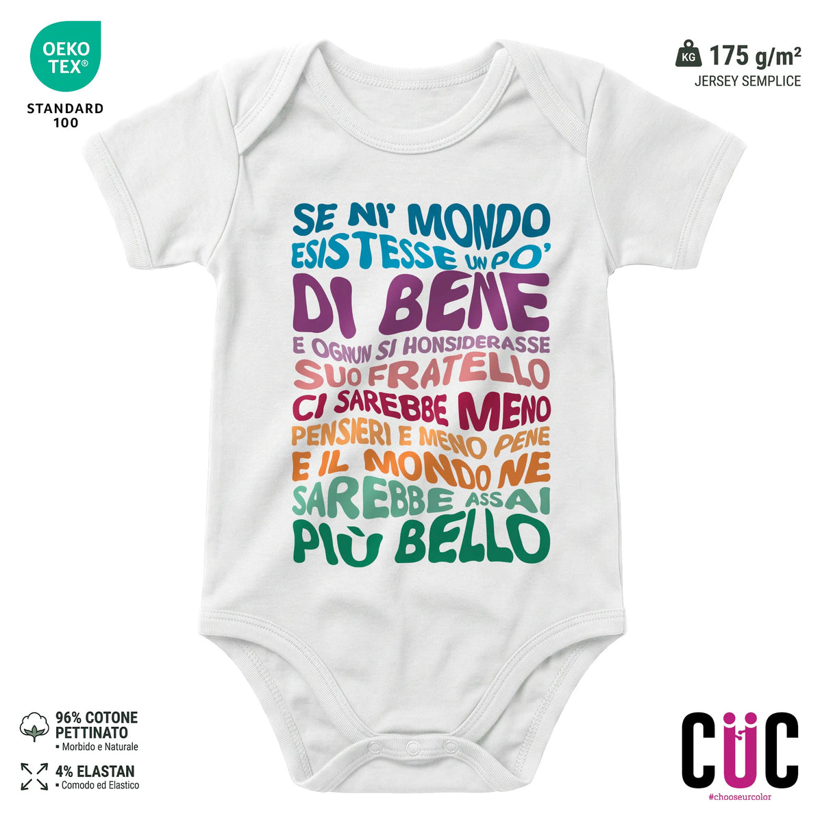 BODY BAMBINO CUC BODY BAMBINI POESIA PATCHANI PERSONAGGI FAMOSI MEME MOSTRO DI FIRENZE Bianca M [IMGKEY:WHI:M:1]