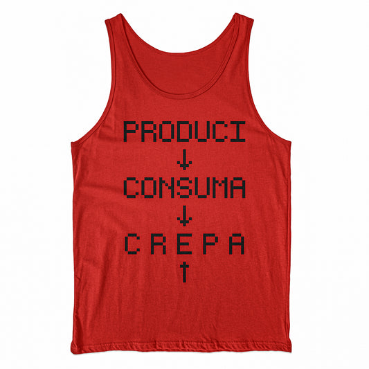 Canotta PCC - Produci Consuma Crepa - CCCP #chooseurcolor