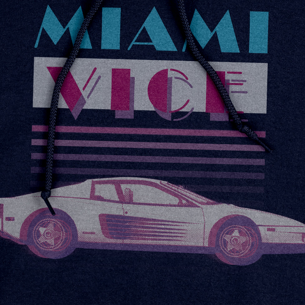 Felpa Cappuccio MIAMI - Miami Vice - TV Cult anni '80 - #chooseurcolor