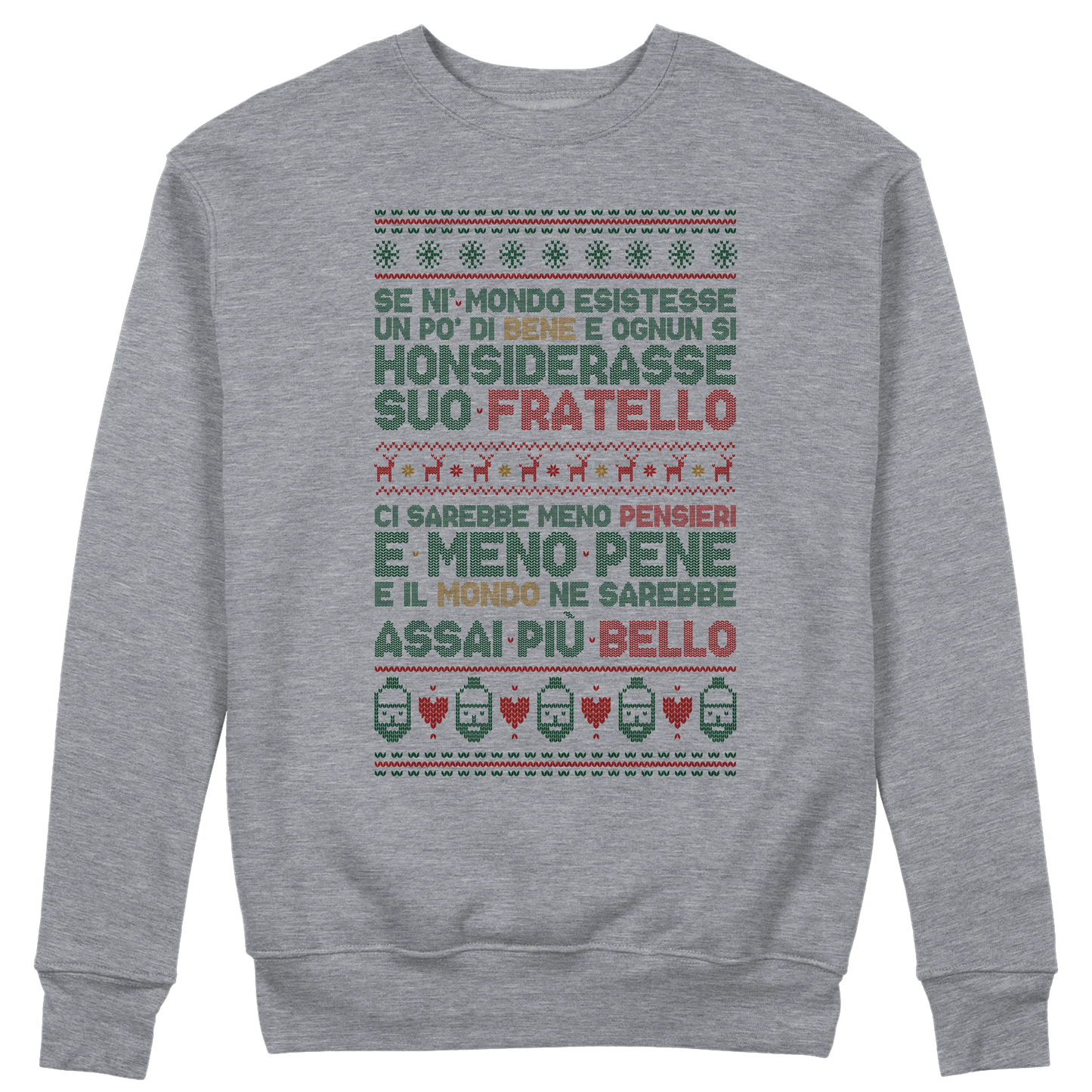 CUC GIROCOLLO Poesia Natalizia -  Unisex - PERSONAGGI FAMOSI - Natale - Patchani -  #chooseurcolor