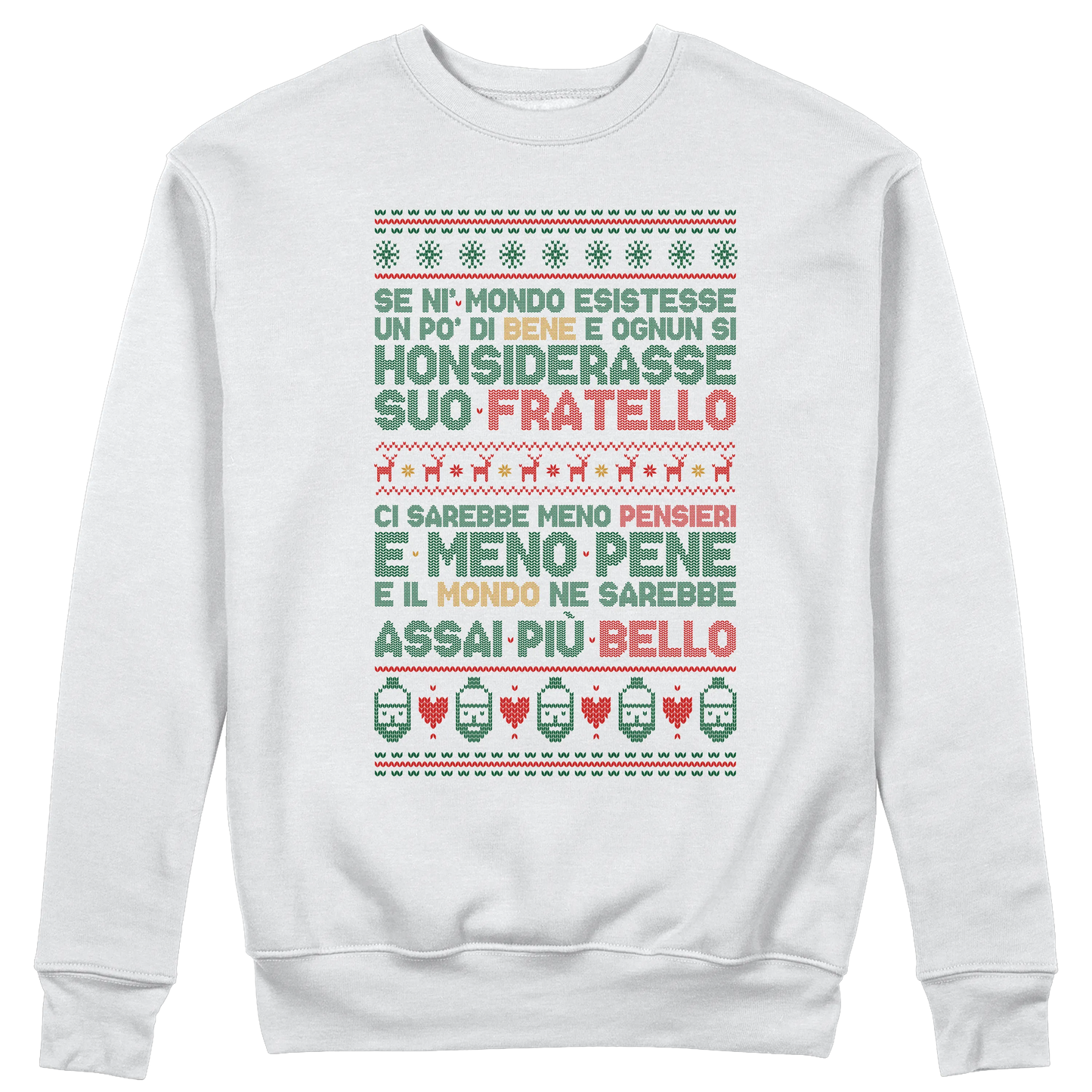CUC GIROCOLLO Poesia Natalizia -  Unisex - PERSONAGGI FAMOSI - Natale - Patchani -  #chooseurcolor