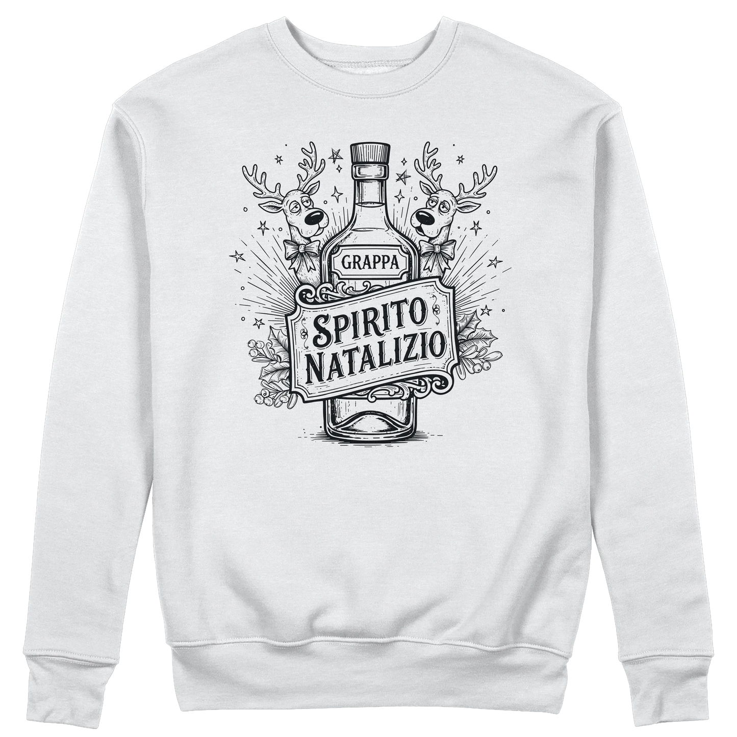 CUC GIROCOLLO Spirito Natalizio Grappa -  Unisex - NATALE - Divertente -  #chooseurcolor