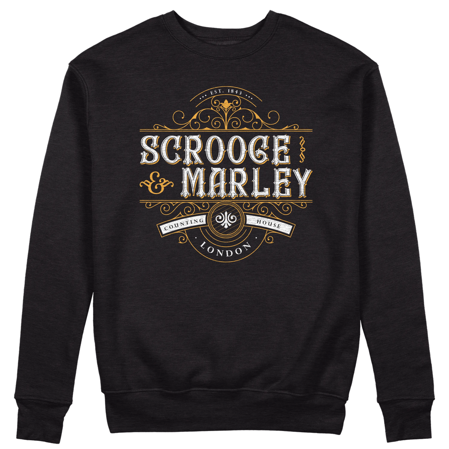 CUC GIROCOLLO Scrooge & Marley Counting House -  Unisex - NATALE - PERSONAGGI FAMOSI - Charles Dickens - Canto di Natale -  #chooseurcolor