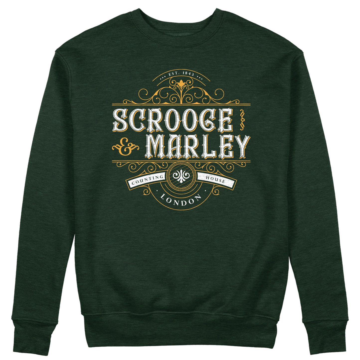 CUC GIROCOLLO Scrooge & Marley Counting House -  Unisex - NATALE - PERSONAGGI FAMOSI - Charles Dickens - Canto di Natale -  #chooseurcolor