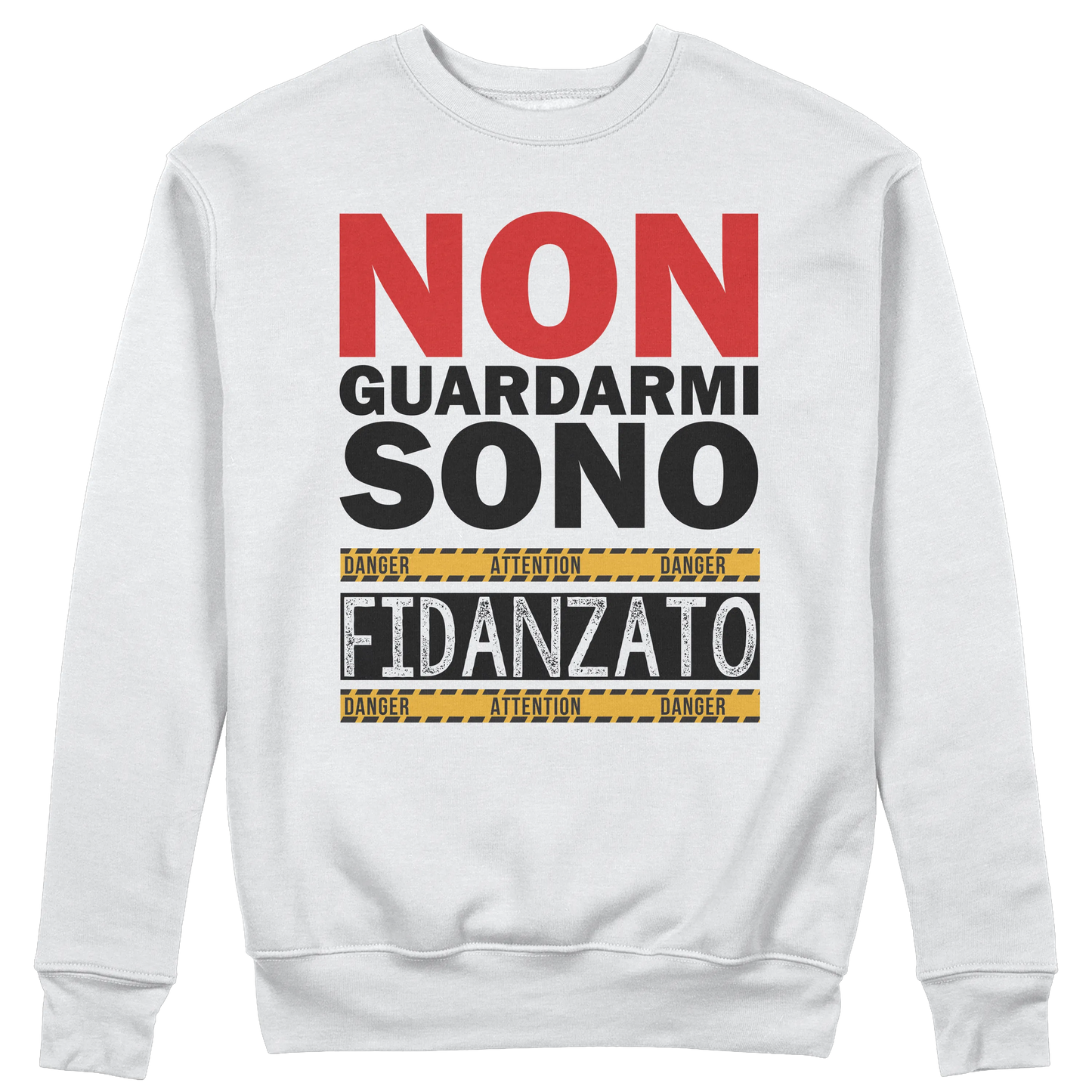 CUC GIROCOLLO Non guardarmi sono fidanzato -  Unisex - SAN VALENTINO - Divertente - Regalo -  #chooseurcolor