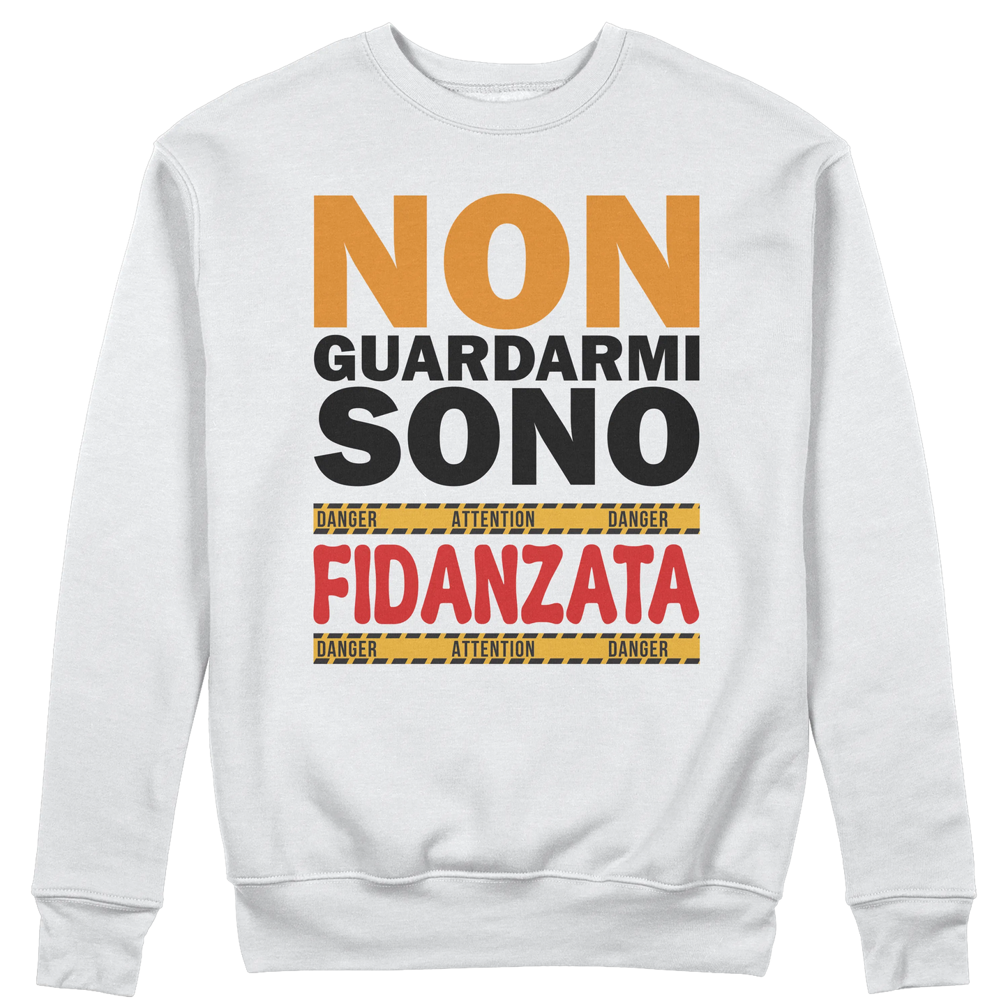 CUC GIROCOLLO Non guardarmi sono fidanzata -  Unisex - SAN VALENTINO - Divertente - Regalo -  #chooseurcolor